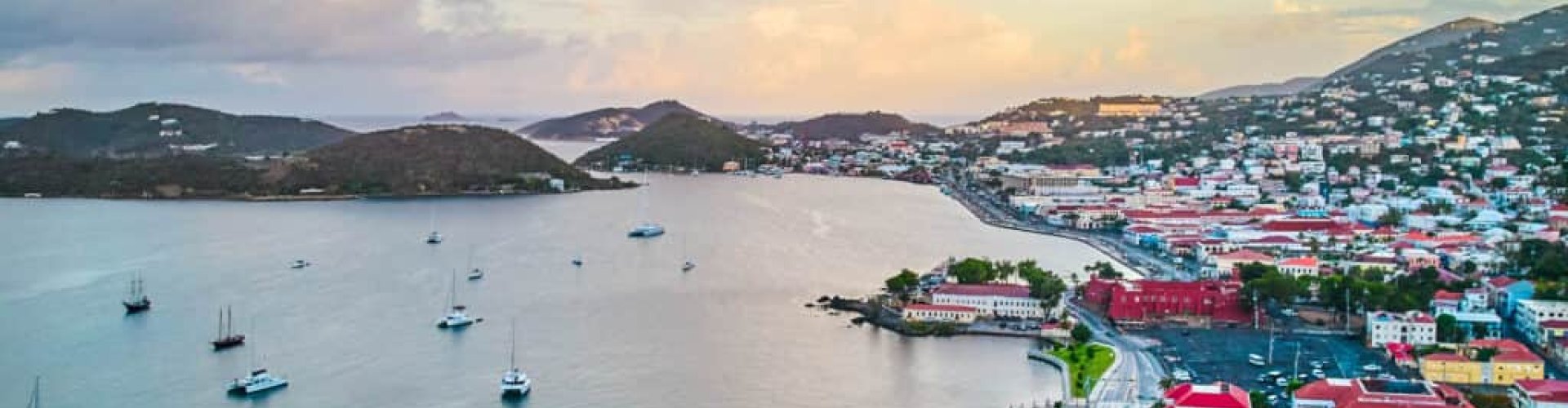 St Thomas, VI, US cityscape