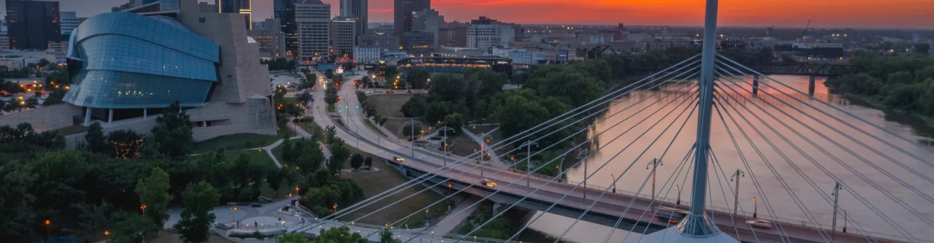 Winnipeg, MB, CA cityscape