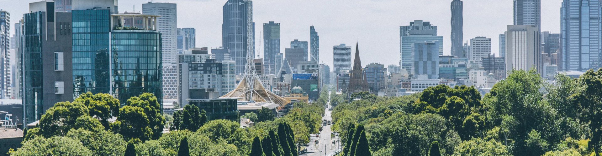 Melbourne, VI, AU cityscape