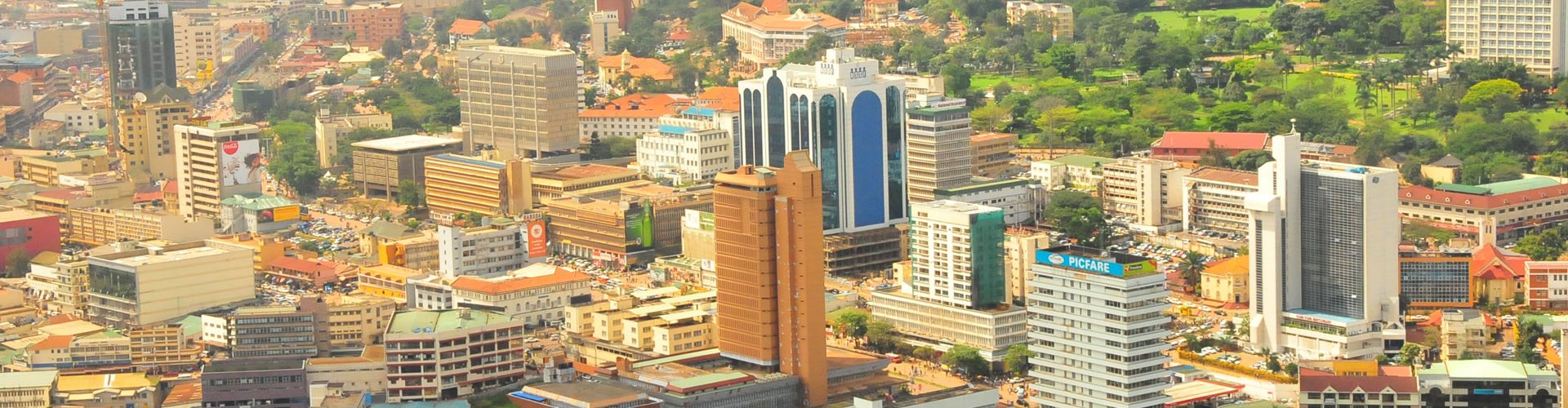 Kampala, UG cityscape